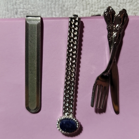 LOT 14 vintage tie clips and money clips - Picture 4 of 8